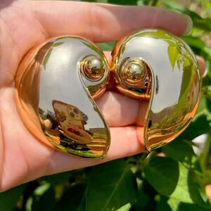 Vintage Gold Snail Earrings